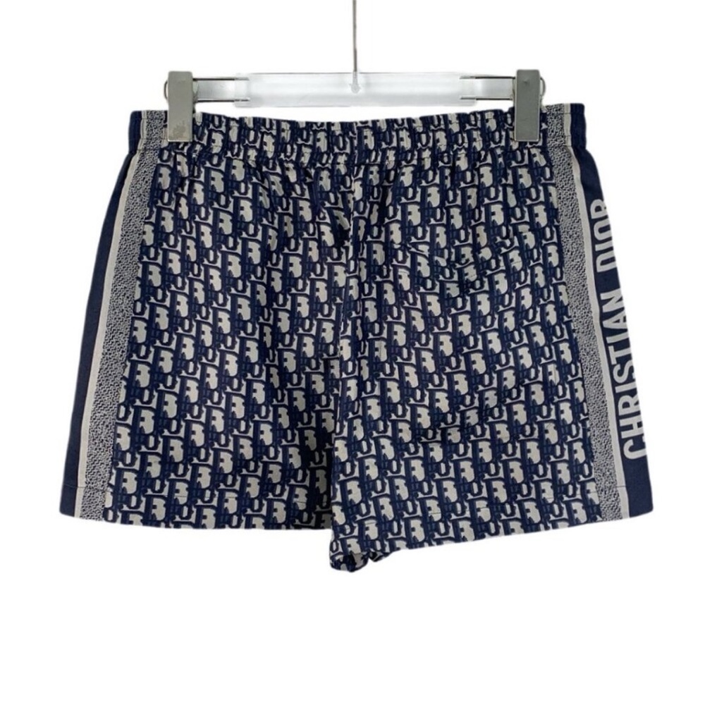 Dior Blue and White Monogram Athletic Shorts